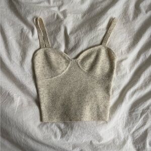 Wilfred Soft Cream Knit Top